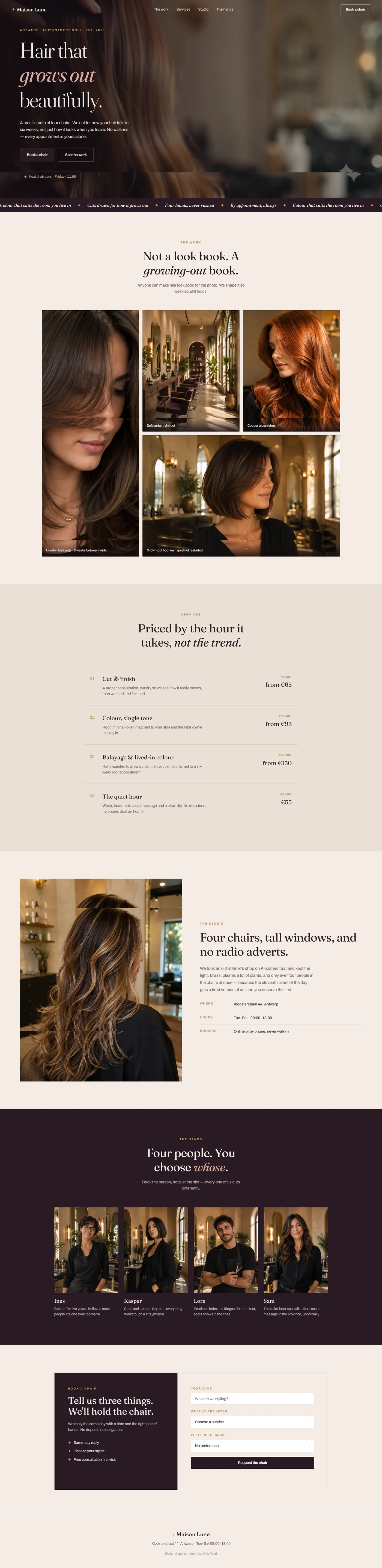 Maison Lune — full page preview